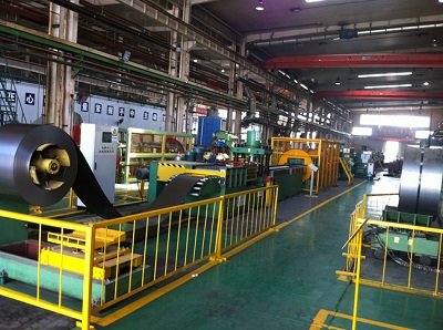 Corrugated wall transformer tank production line